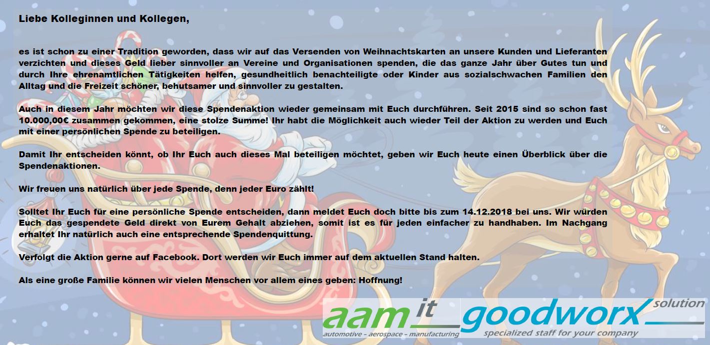 Spendenaufruf